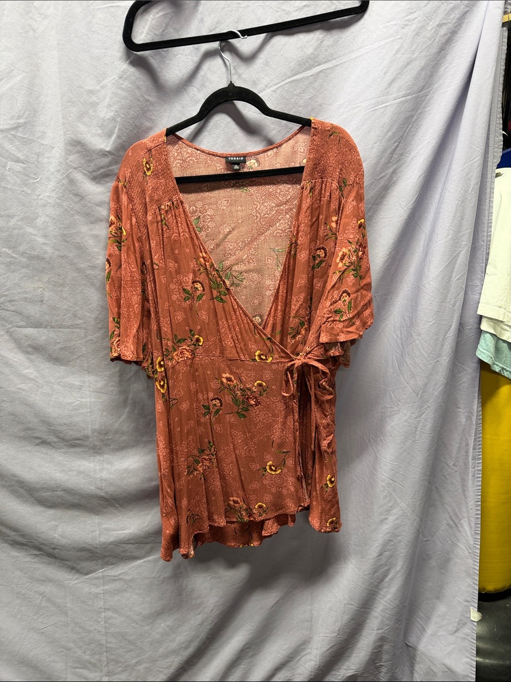 torrid dusty rust floral top